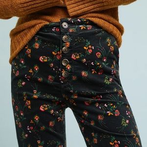 Anthropologie Corduroy High-Rise Wide-Leg Jeans